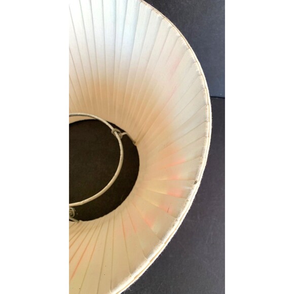 Custom Hand Painted Pleated Fabric Lamp Shade IKAT European Hardware 8" x 13" - Picture 16 of 16